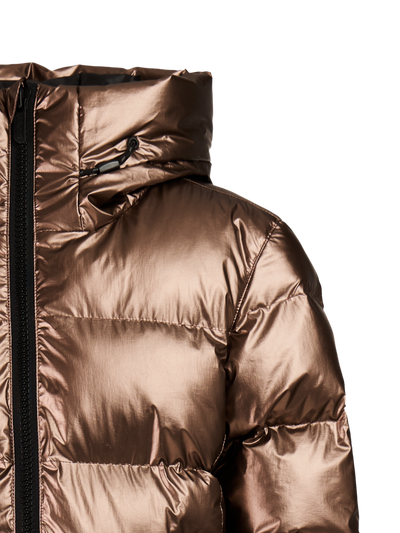 PRTNicole JR Metallic puffer ski jacket