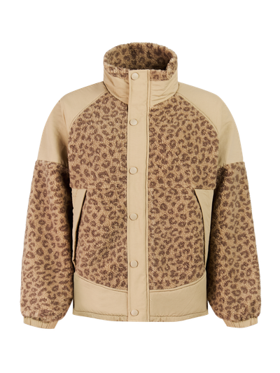 PRTElisan Leopard teddy outdoor jacket