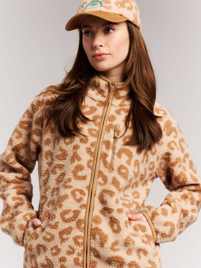 PRTWiba Leopard outdoor fleece zip up