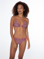 PRTMYSTICAL Striped triangle bikini set