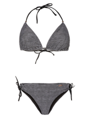 PRTMYSTICAL Gestreifter Triangel-Bikini-Set