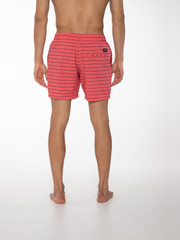 SHARIF Striped short swim shorts
