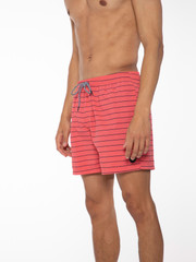 SHARIF Striped short swim shorts