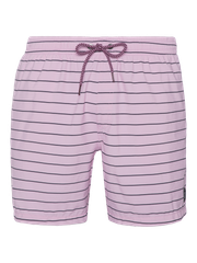 SHARIF Striped short swim shorts