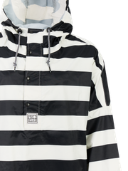 PRTLaugh Striped outdoor rain poncho