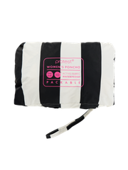 PRTLaugh Striped outdoor rain poncho