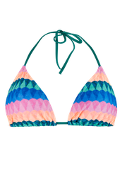 PRTExit Striped triangle bikini set