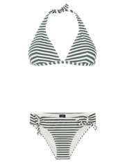 PRTAdmirer 25 Gestreepte halter bikini set