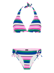 PRTKami Gestreepte halter bikini set