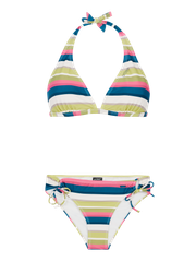PRTKami Gestreepte halter bikini set