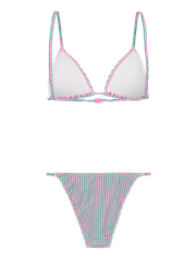 PRTChip Gestreifter Triangel-Bikini-Set