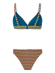 PRTElzi Gestreifter Triangel-Bikini-Set