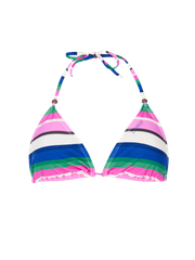 PRTCaley Gestreifter Triangel-Bikini-Set