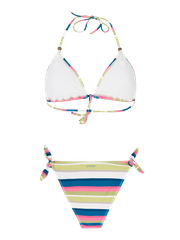 PRTCaley Gestreifter Triangel-Bikini-Set