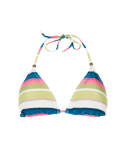 PRTCaley Gestreifter Triangel-Bikini-Set