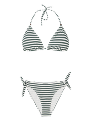 PRTEvans Gestreifter Triangel-Bikini-Set