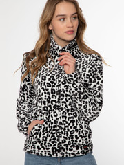 PACO 21 Leopard fleece zip up