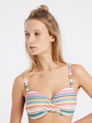 MIXPUNK 23 Striped underwire bikini top