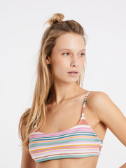 MIXSCYLLA Striped bralette bikini top