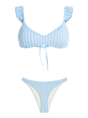 PRTDANTON Striped bralette bikini
