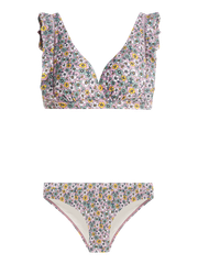PRTMORAY Floral triangle bikini set
