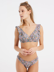 PRTMORAY Floral triangle bikini set