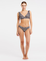 PRTMORAY Floral triangle bikini set
