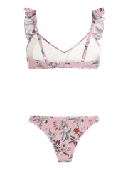 PRTSLENDER Floral bralette bikini set