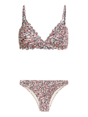 PRTEIBLI Floral triangle bikini set