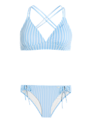 PRTKELP Striped triangle bikini set