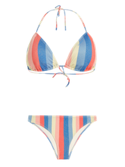 PRTPIKE Gestreifter Triangel-Bikini-Set