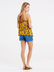 PRTADIRA Floral spaghetti top