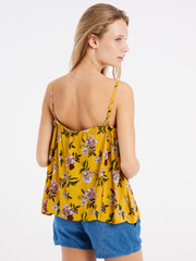 PRTADIRA Floral spaghetti top