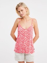 PRTURMIA Floral spaghetti top