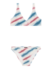 PRTJOA JR Striped triangle bikini set
