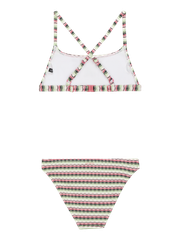 PRTMAE JR Striped bralette bikini set
