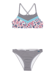 PRTKYOTO JR Striped bralette bikini set