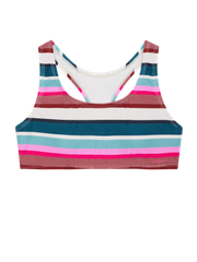 PRTLAXMI JR Striped bralette bikini set
