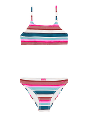 PRTJONOI JR Striped bralette bikini set