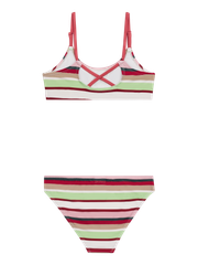 PRTMEL JR Striped bralette bikini set