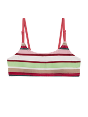 PRTMEL JR Striped bralette bikini set