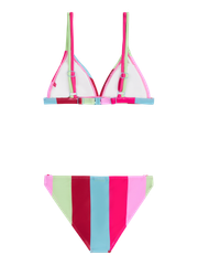 PRTABBY JR Striped triangle bikini set