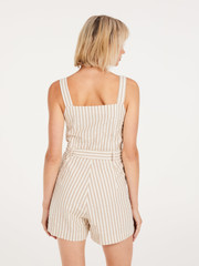 PRTFELICE Striped playsuit