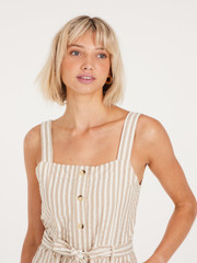PRTFELICE Striped playsuit