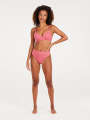 MIXVAMP Gestreifter Bügel-Bikini Oberteil