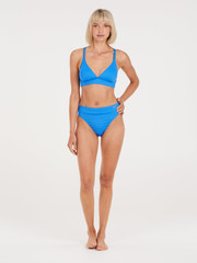 MIXTUNE Gestreifter Triangel-Bikini Oberteil
