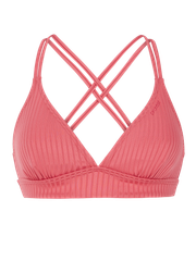 MIXTUNE Striped triangle bikini top