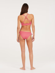 MIXTUNE Striped triangle bikini top