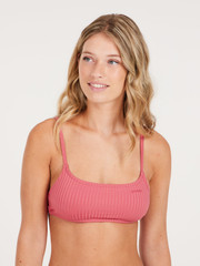 MIXRUBY 24 Gestreifter Bralette-Bikini-Oberteil