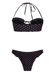 PRTXANTHE Bandeau bikini set